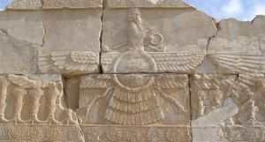 Persepolis - carved Faravahar.jpg